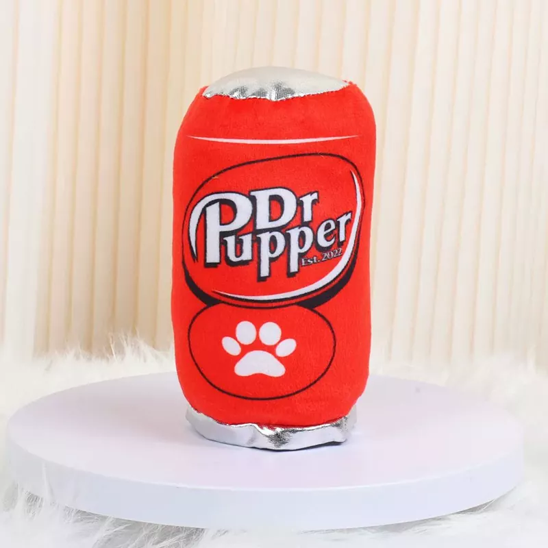Pizza Piece Crinkle Plush Dog Toy